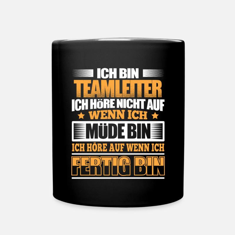 TEAMLEITER - Der Fertigsteller - Tasse einfarbig - Schwarz