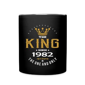 Geburtstag 1982 - Tasse einfarbig - Schwarz - Vorne