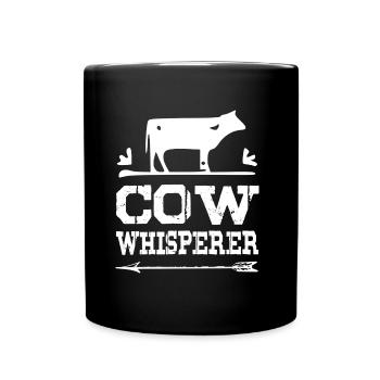 Cow Whisperer - white - Full Colour Mug - black - Front