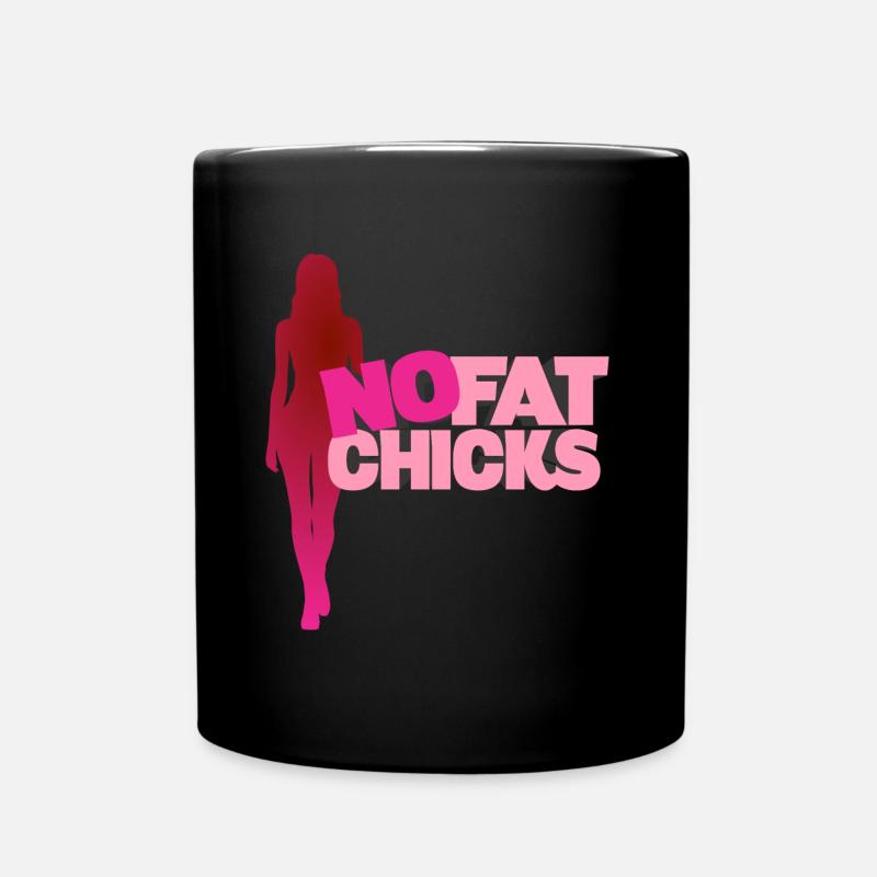 Pas de grosses femmes - Mug uni - noir
