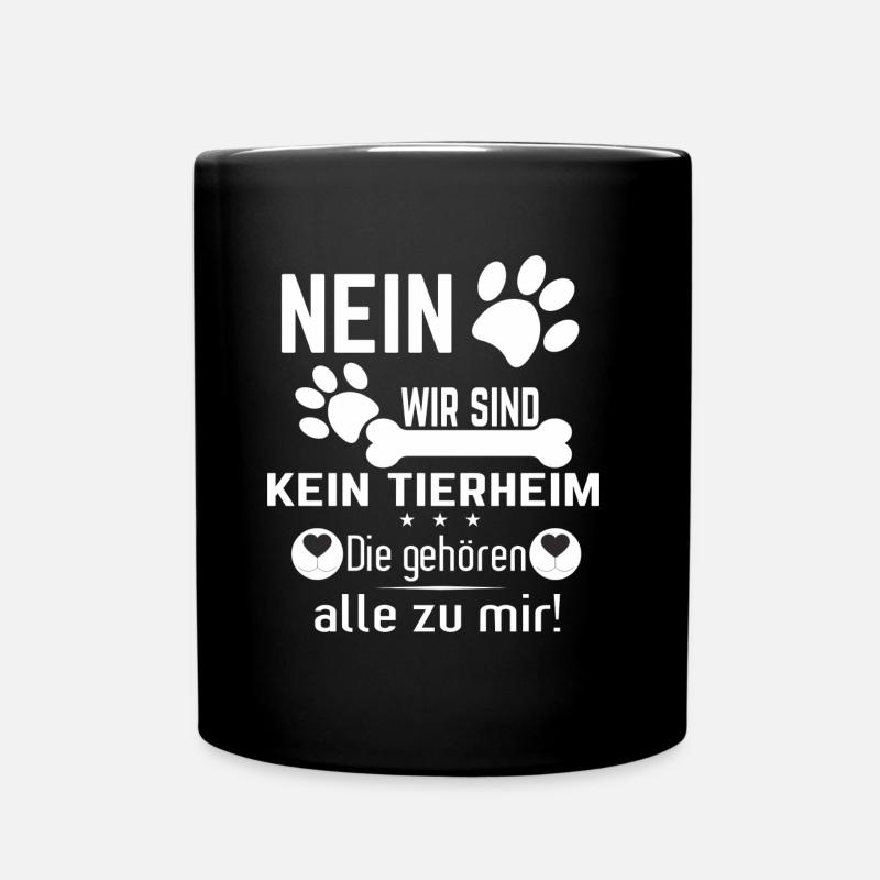 Tierheim3 - ein tolles Geschenk für Rudelführer - Tasse einfarbig - Schwarz