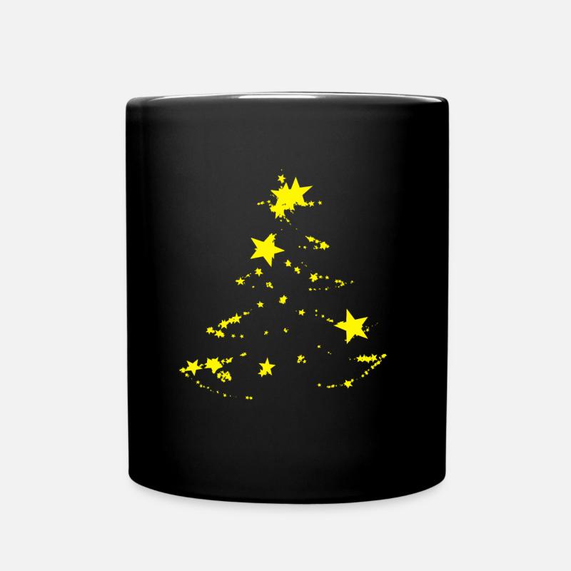 Etoiles Sapin de Noël - Mug uni - noir