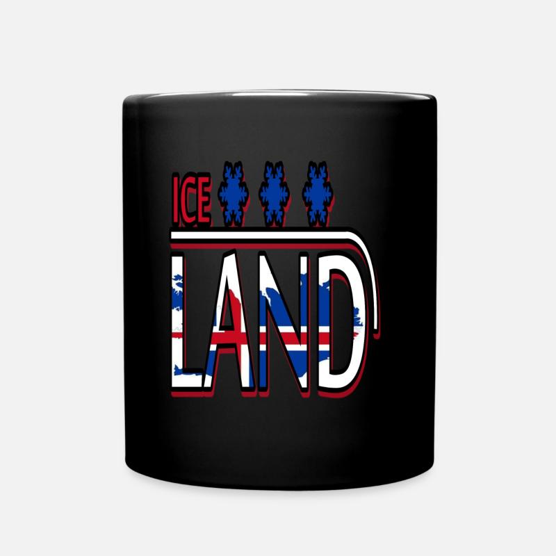 Iceland - Tasse einfarbig - Schwarz