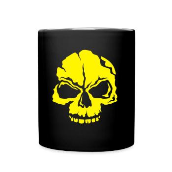 tete de mort halloween crane humain 2500454 - Mug uni - noir - Devant