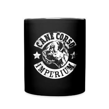 Cane Corso - Tasse einfarbig - Schwarz - Vorne