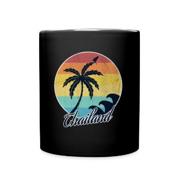 Thailand - Tasse einfarbig - Schwarz - Vorne
