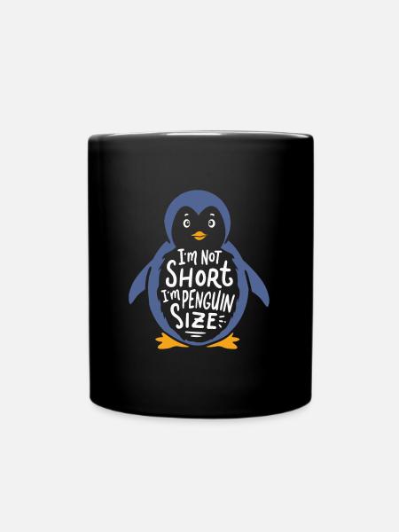 Mignon pingouin - Je ne suis pas petit - Mug uni - noir