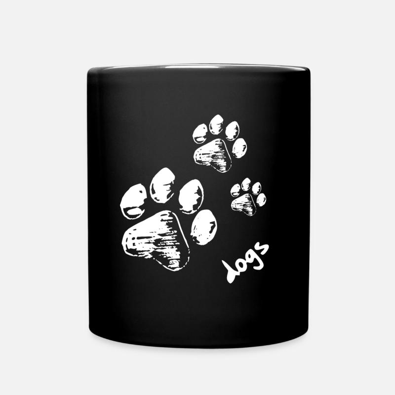 Dog paws - Dogs - Full Colour Mug - black