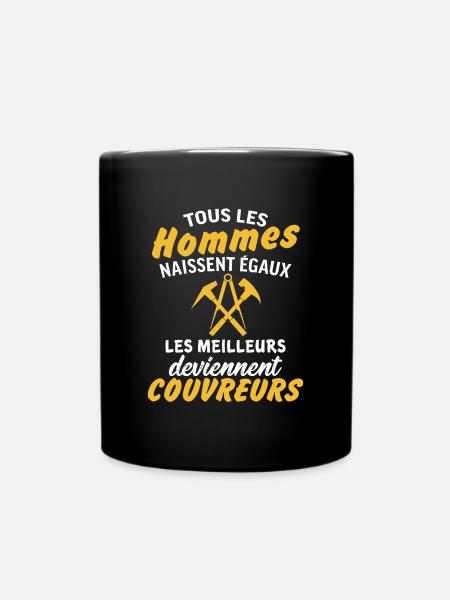 les meilleurs deviennent couvreurs cadeau couvreur - Mug uni - noir