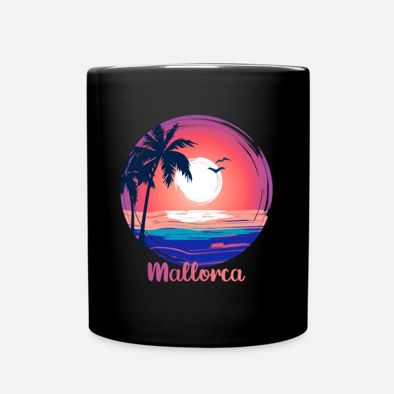 Ich liebe Mallorca - Tasse einfarbig - Schwarz