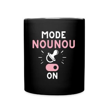 T shirt nounou mode nounou on humour nounou cadeau - Mug uni - noir - Devant