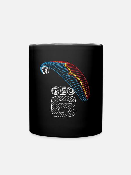 Geo 6 Ozone Paraglider - Full Colour Mug - black