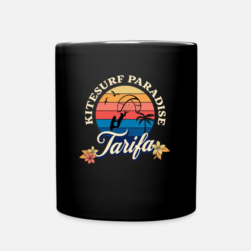 Kitesurf paradise tarifa espagne fan kitesurfing - Mug uni - noir