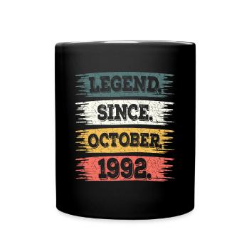 Legend Since October 1992 30 Years Anniversary - Full Colour Mug - black - Front