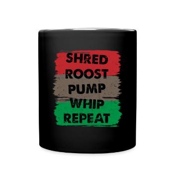 Vélo de montagne - Répétition du fouet de la pompe Shred Roost - Mug uni - noir - Devant