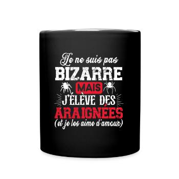 Araignée Araignées Animal Cadeau Humour Insecte - Mug uni - noir - Devant