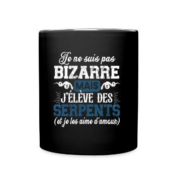 Serpent Reptile Cobra Boa Animal Terrarium Cadeau - Mug uni - noir - Devant