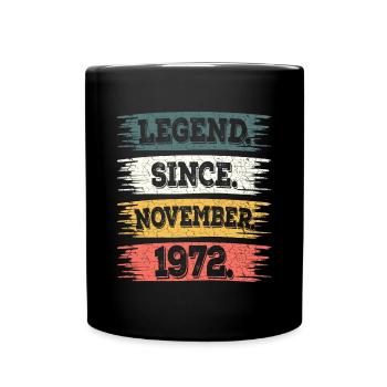 Légende Depuis Novembre 1972 50 Ans Anniversaire - Mug uni - noir - Devant