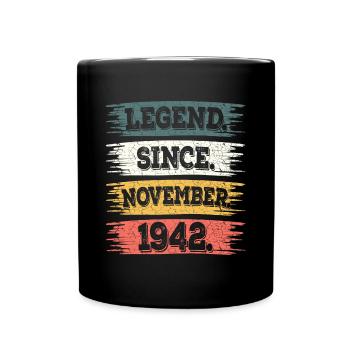 Légende Depuis Novembre 1942 80 Ans Anniversaire - Mug uni - noir - Devant