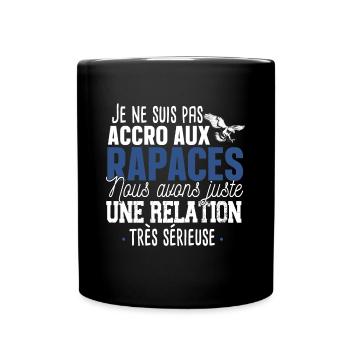 Rapace Oiseau Proie Aigle Faucon Cadeau Fauconnier - Mug uni - noir - Devant