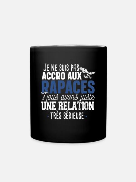 Rapace Oiseau Proie Aigle Faucon Cadeau Fauconnier - Mug uni - noir
