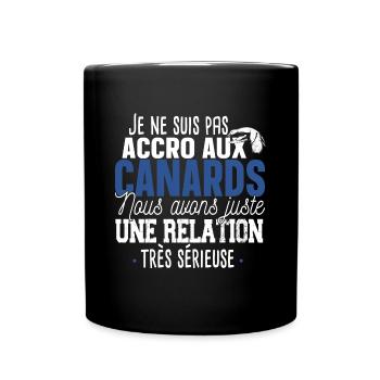 Canard Caneton Animal Cadeau Humour Chasseur - Mug uni - noir - Devant