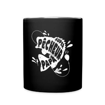 Papa pêcheur humour pêche cadeau fête des pères - Mug uni - noir - Devant
