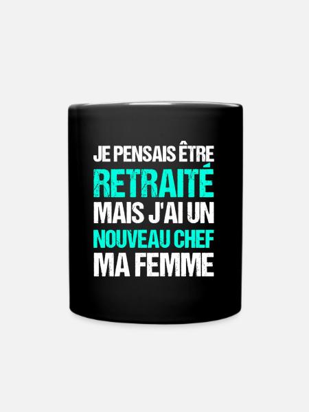 Retraite humour retraité cadeau homme retraité - Mug uni - noir