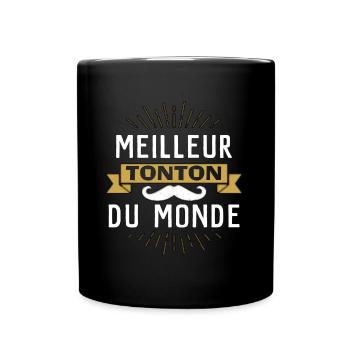 tonton meilleur tonton humour tonton cadeau oncle - Mug uni - noir - Devant