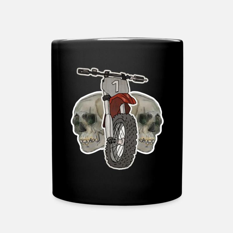 Motocross - Tasse einfarbig - Schwarz