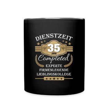 Dienstzeit 35 Jahre Lieblingskollege Jubiläum - Tasse einfarbig - Schwarz - Vorne