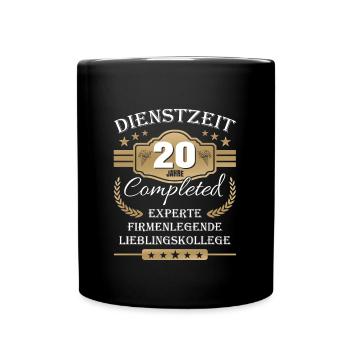 Dienstzeit 20 Jahre Lieblingskollege Jubiläum - Tasse einfarbig - Schwarz - Vorne