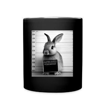 Conception amusante de lapin de Pâques pour les éleveurs de lapins - Mug uni - noir - Devant
