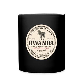 Ruanda - Zebra - Tasse einfarbig - Schwarz - Vorne