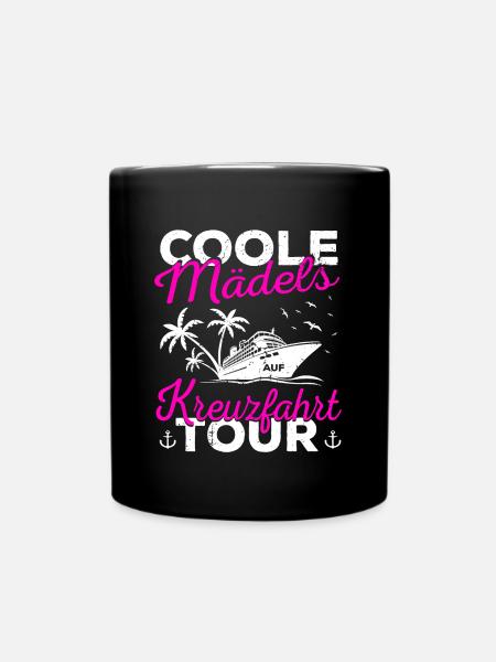 Kreuzfahrt Kreuzfahrtschiff Mädels Urlaub Geschenk - Tasse einfarbig - Schwarz