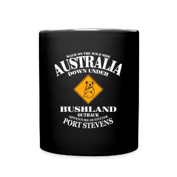 Koala - Australia - Australien - Full Colour Mug - black - Front