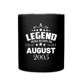 Une légende est née en août 2005 - Mug uni - noir - Devant