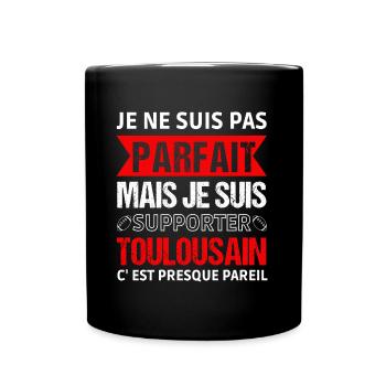 Supporter toulousain cadeau rugby Toulouse - Mug uni - noir - Devant