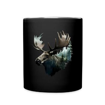 Elk - Full Colour Mug - black - Front
