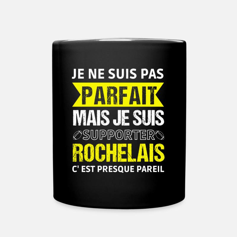 Supporter rochelais cadeau rugby La Rochelle - Mug uni - noir