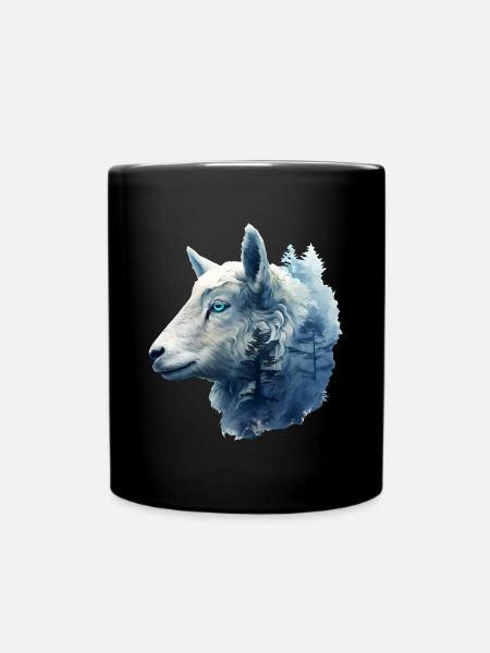 Schaf - Tasse einfarbig - Schwarz