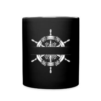 Steurrad Badge - Mug uni - noir - Devant