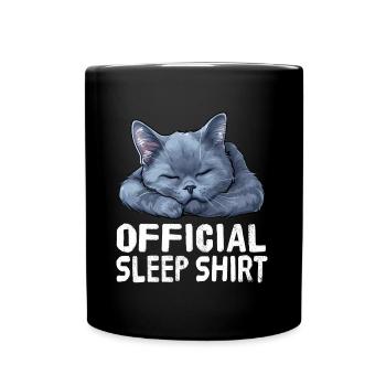 Offizielles Sleepshirt Russisch Russisch blau - Tasse einfarbig - Schwarz - Vorne