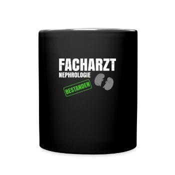 Facharzt Nephrologie - Tasse einfarbig - Schwarz - Vorne