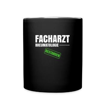 Facharzt Rheumatologie - Tasse einfarbig - Schwarz - Vorne