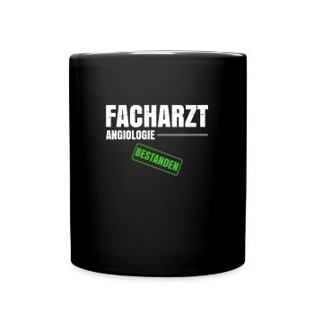 Facharzt Angiologie - Tasse einfarbig - Schwarz - Vorne