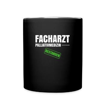 Facharzt Palliativmedizin - Tasse einfarbig - Schwarz - Vorne