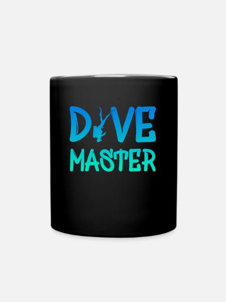 Dive Master - Tasse einfarbig - Schwarz