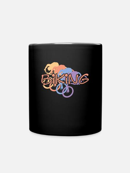 Fahrrad - Tasse einfarbig - Schwarz