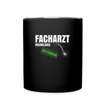Facharzt Neurologie - Tasse einfarbig - Schwarz - Vorne